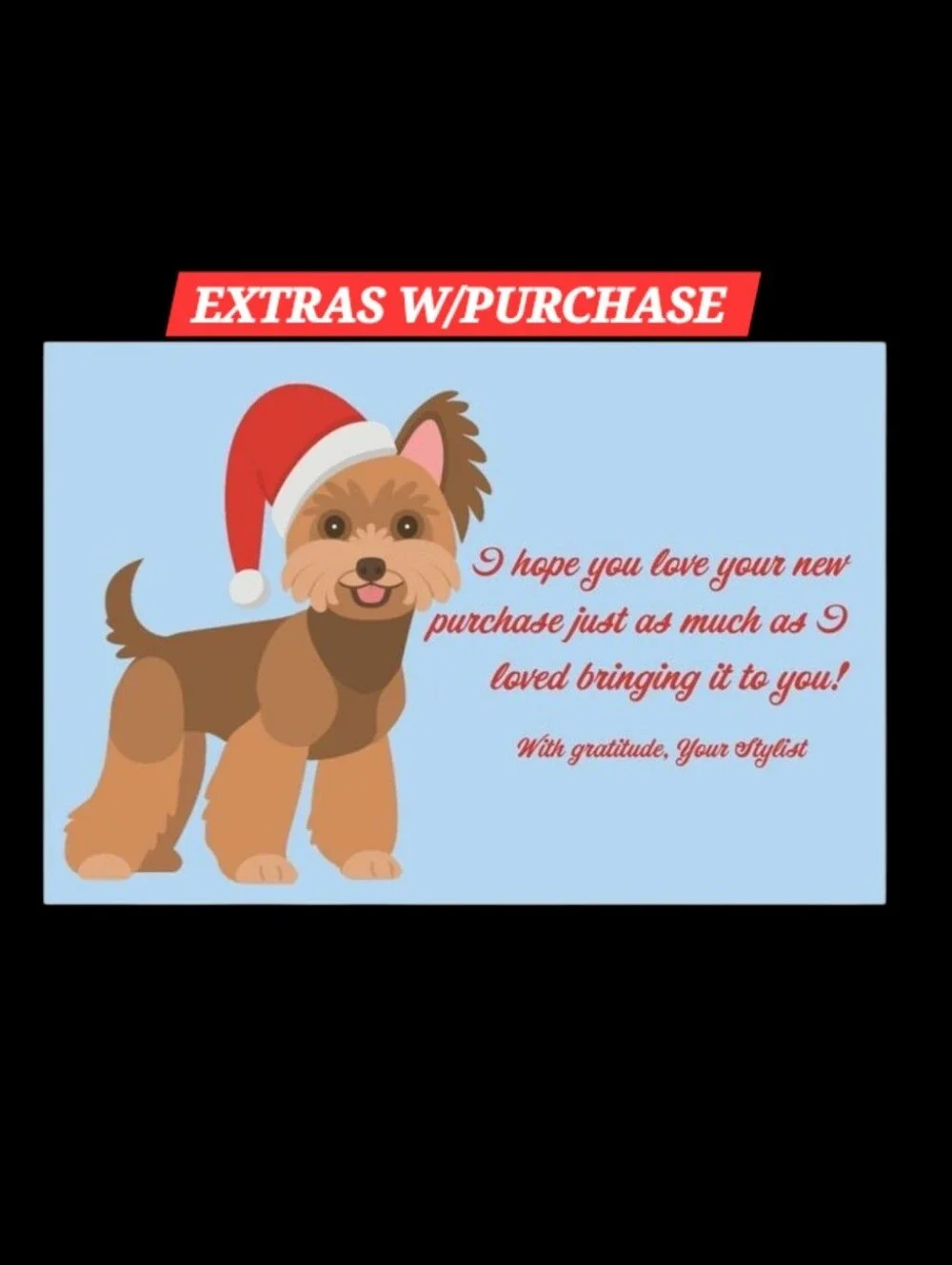 25ct. 4x6 Holiday Dog Thank You Cards -3 Random Polymailers ✨️PRICE FIRM✨️